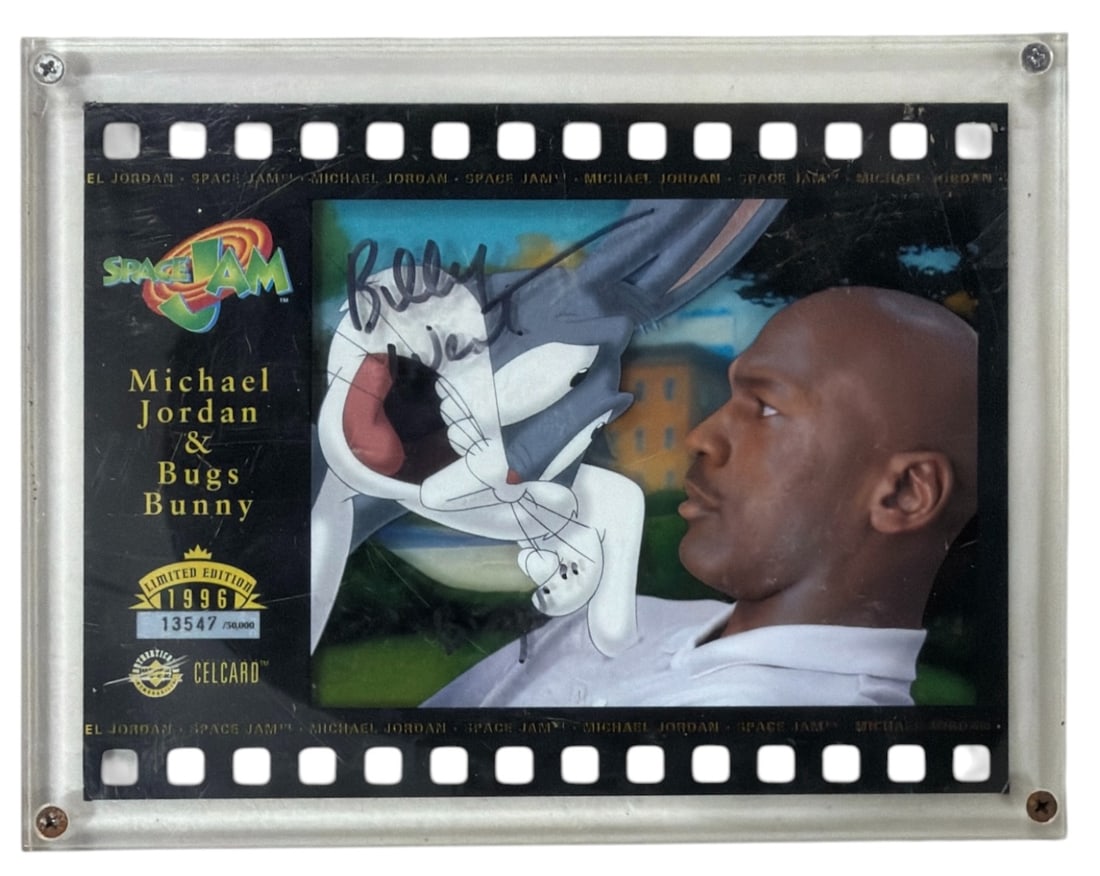 1996 Upper Deck Space Jam Michael Jordan and Bugs Bunny Cel Card (1 of 2)