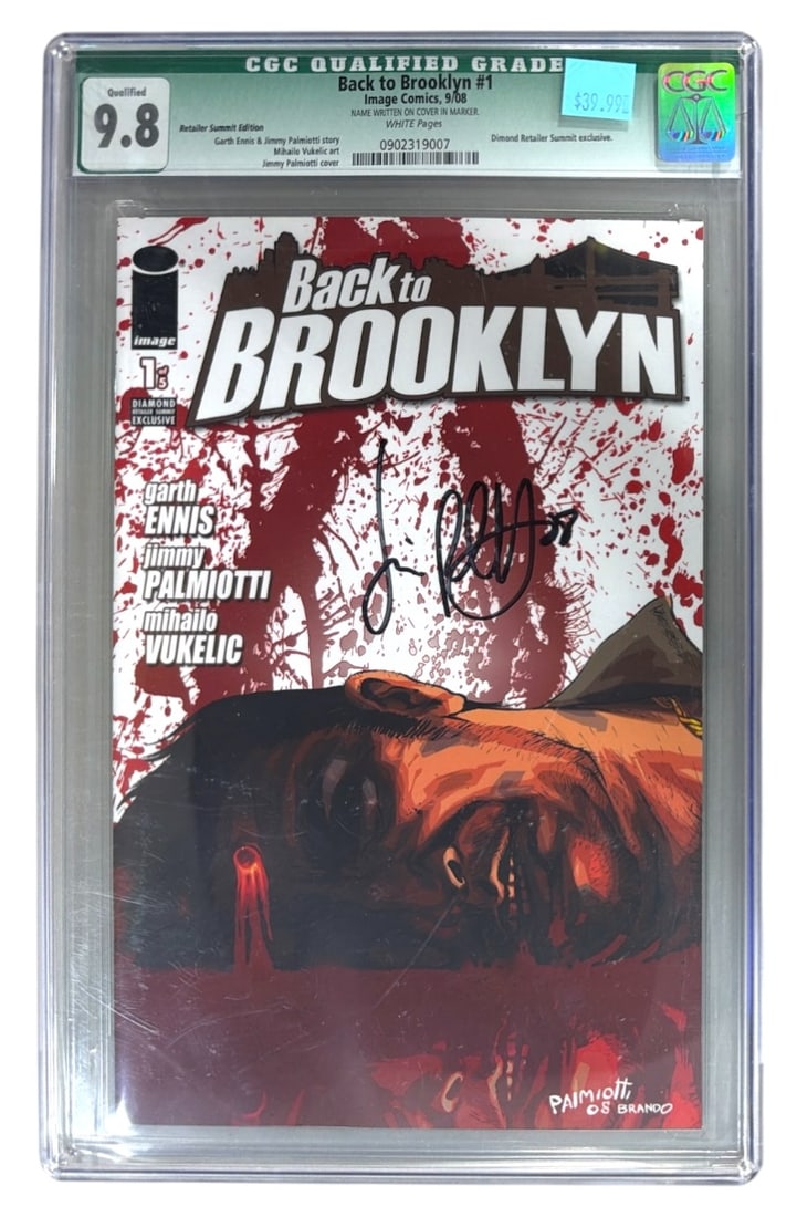 SIGNED Image Comics Back to Brooklyn | No. 1 | Graded 9.8: SIGNED Image Comics Back to Brooklyn | No. 1 | Graded 9.8