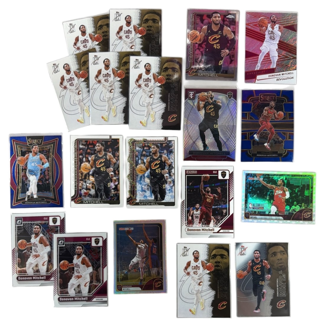 Donovan Mitchell Basketball Trading Card Collection (1 of 2)