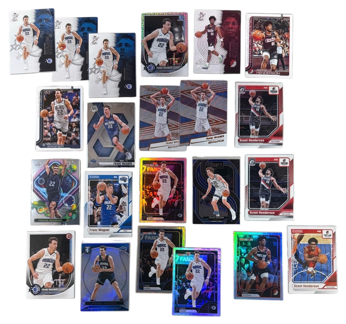 Scoot Henderson and Franz Wagner Basketball Trading Card Collection (1 of 2)