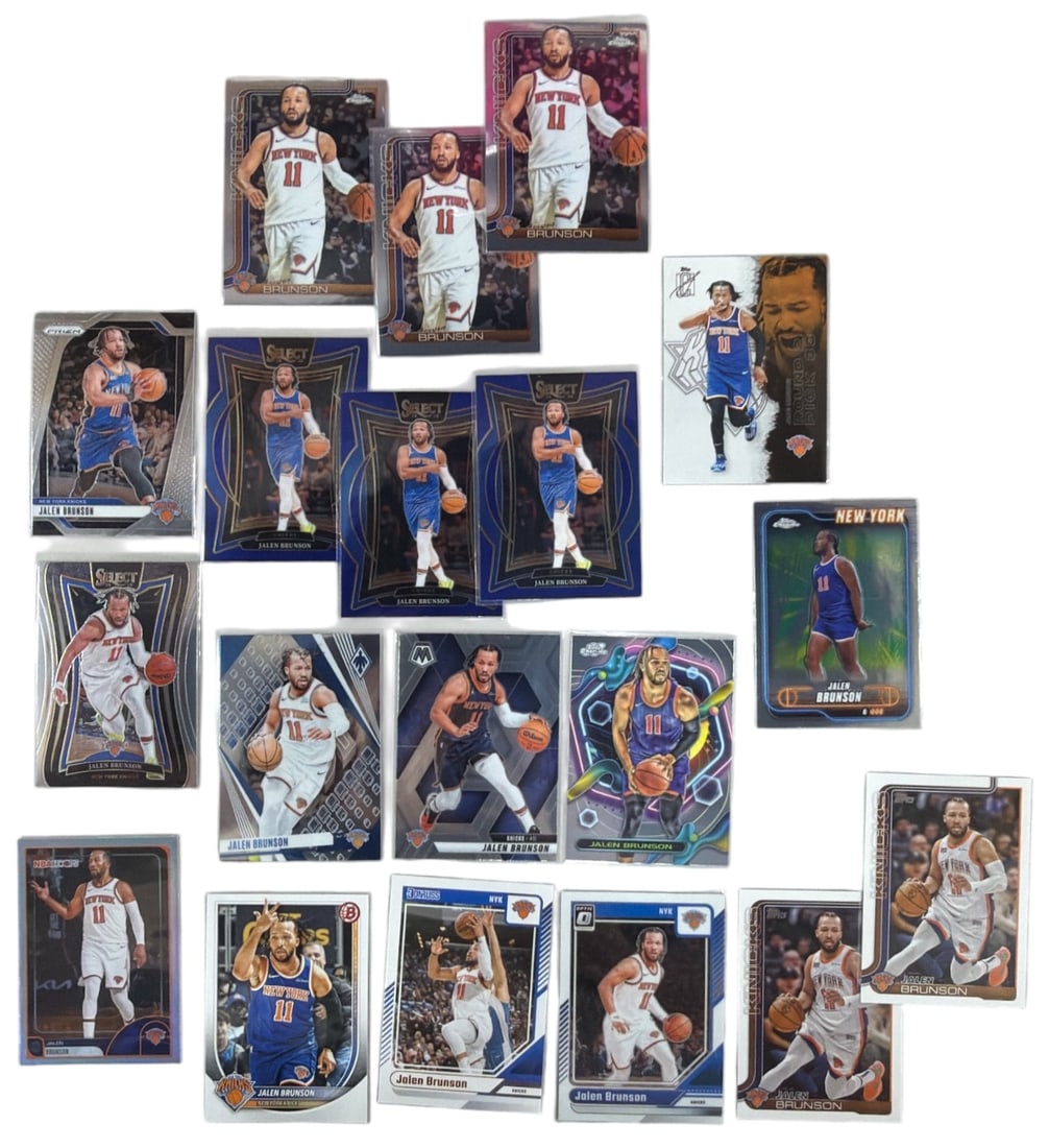 Jalen Brunson Basketball Trading Card Collection (1 of 2)