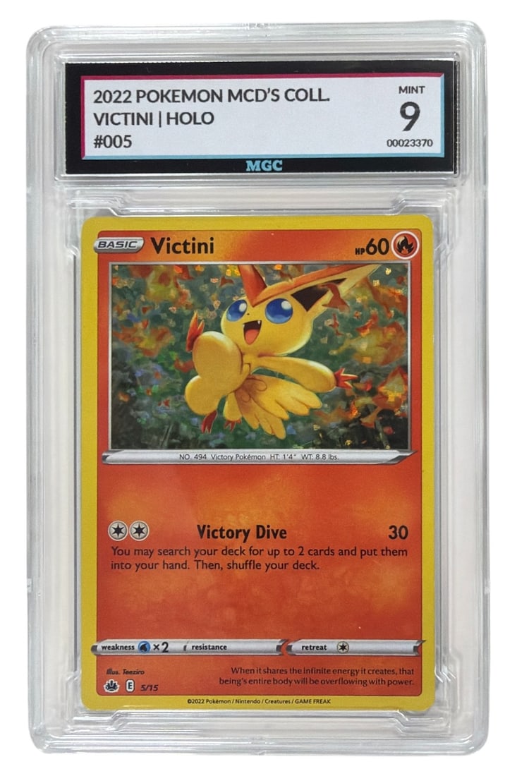 2022 Pokemon McDonalds Coll. Victini HOLO | No. 05 | Graded 9 (1 of 2)