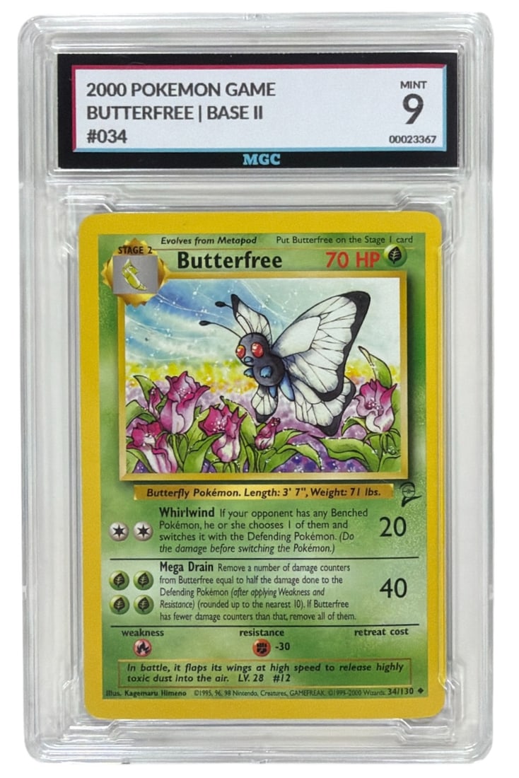 2000 Pokemon Game Base II Butterfree | No. 34 | Graded 9 (1 of 2)