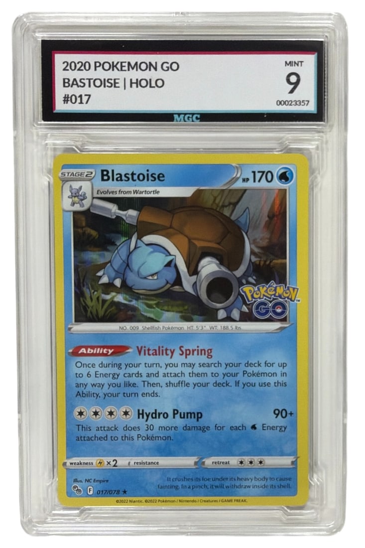 2020 Pokemon Go Blastoise HOLO | No. 17 | Graded 9 (1 of 2)