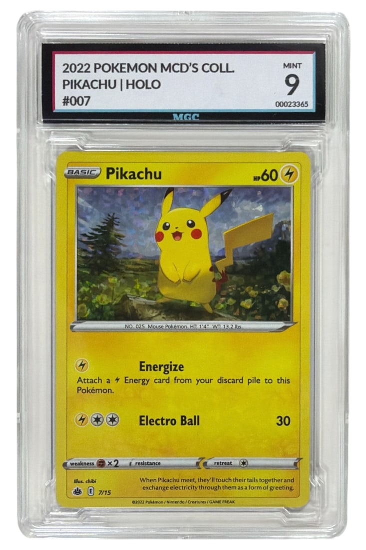 2022 Pokemon McDonalds Coll. Pikachu HOLO | No. 07 | Graded 9 (1 of 2)