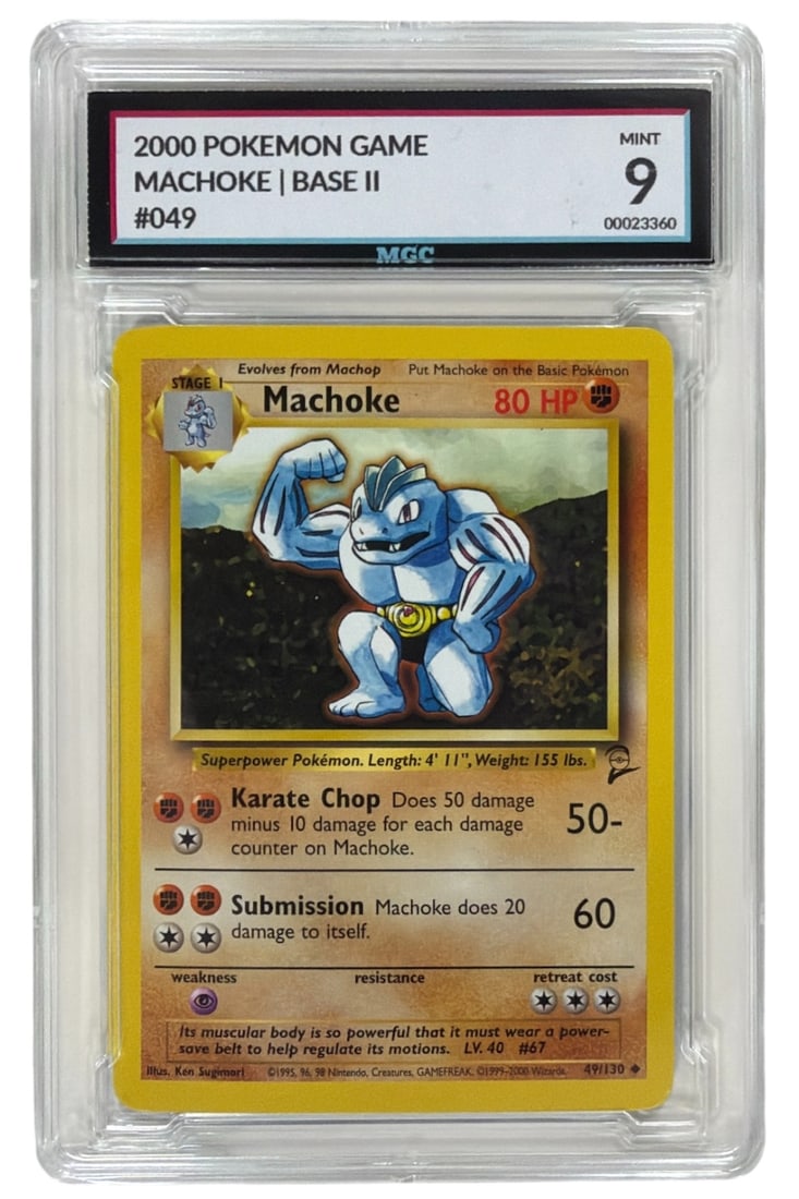 2000 Pokemon Game Base II Machoke | No. 49 | Graded 9: 2000 Pokemon Game Base II Machoke | No. 49 | Graded 9