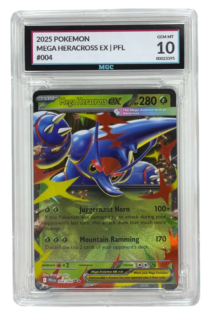 2025 Pokemon Phantasmal Flames Mega Heracross EX | No. 04 | Graded 10 (1 of 2)