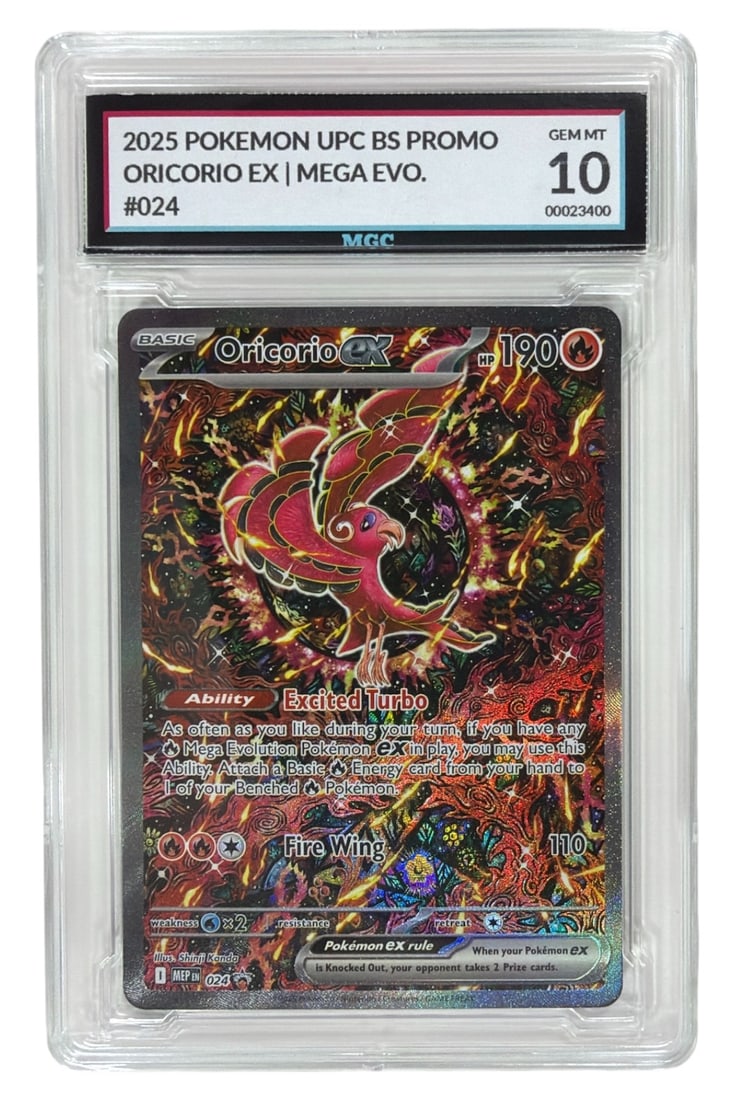 2025 Pokemon Mega Evolution Ultra Premium Coll. Black Star Promo Oricorio EX | No. 24 | Graded 10 (1 of 2)