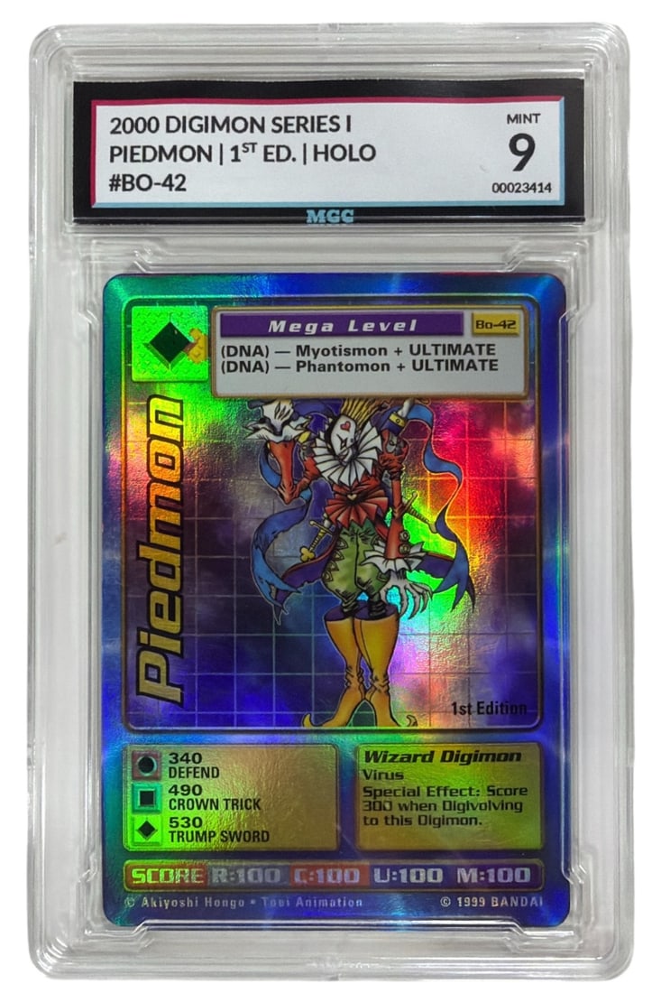 2000 Digimon 1st Edition Starter Set Piedmon HOLO | No. BO 42 | Graded 9 (1 of 2)