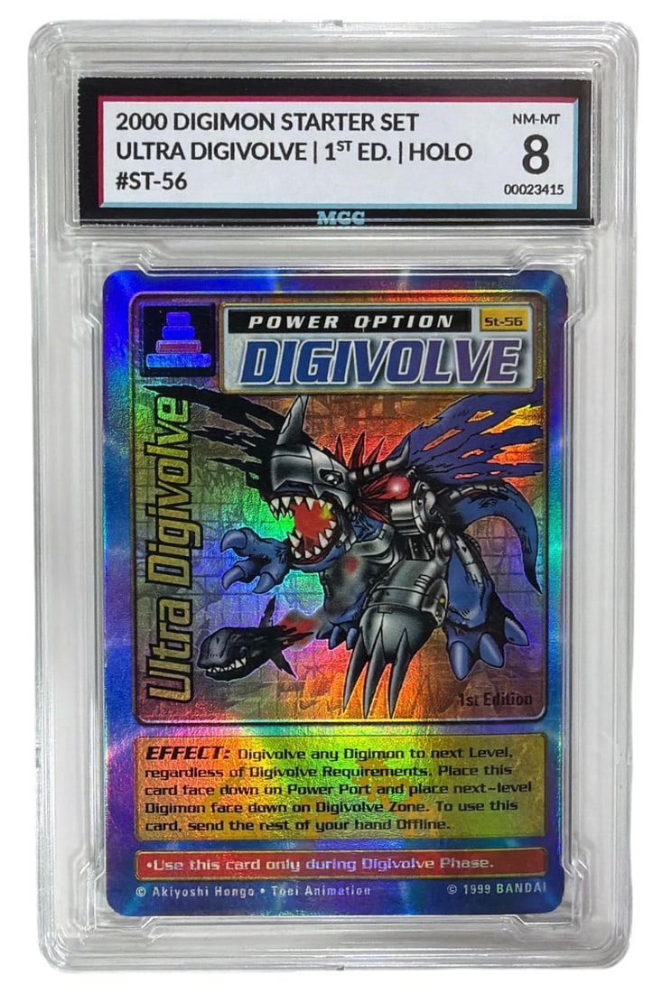 2000 Digimon 1st Edition Starter Set Digivolve HOLO | No. ST 56 | Graded 8 (1 of 2)