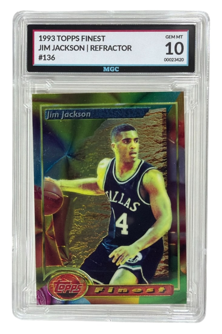 1993 Topps Finest Jim Jackson Refractor | No. 136 | Graded 10 (1 of 2)