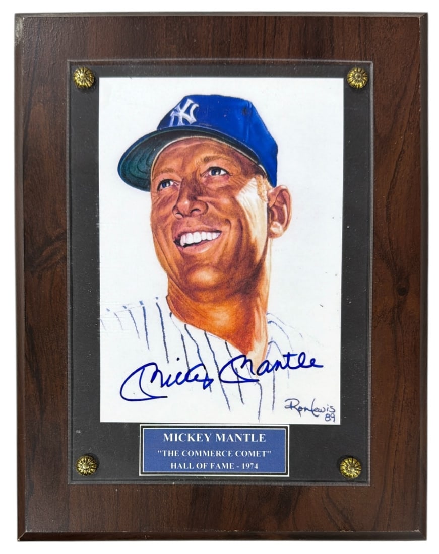 Mickey Mantle Photo Plaque (1 of 1)