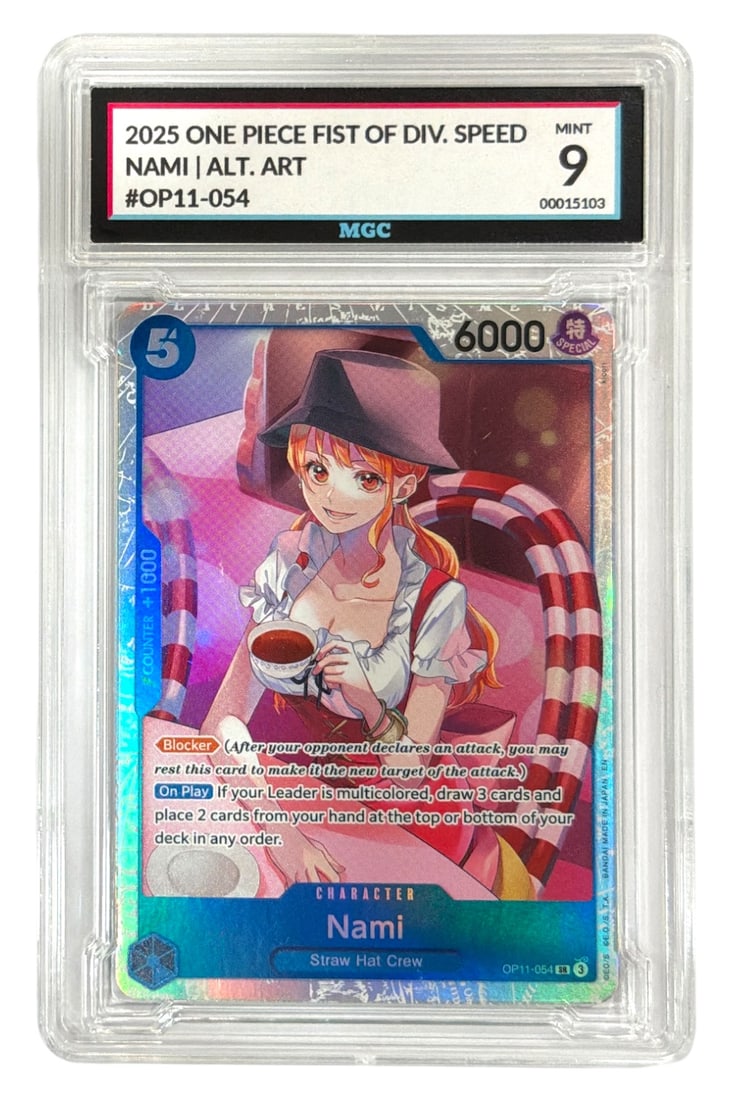 2025 ONE PIECE FIST OF DIV. SPEED NAMI | ALT. ART | NO. OP11 054 | GRADED 9: 2025 ONE PIECE FIST OF DIV. SPEED NAMI | ALT. ART | NO. OP11 054 | GRADED 9