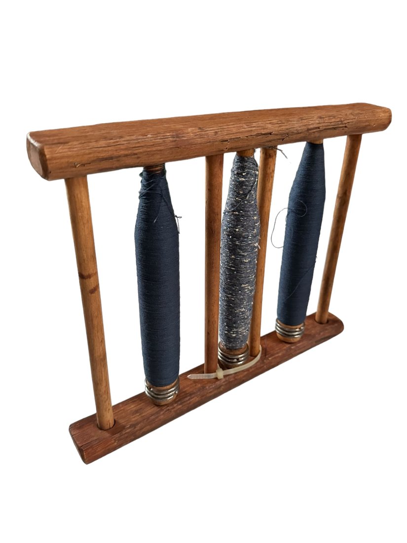 Antique Wood Thread Rack (1 of 4)