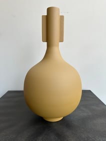 Large Metal Bottle Vase