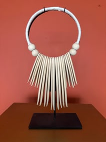 Crecent Wooden Necklace