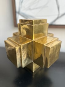 Solid Brass Swiss Sculpture