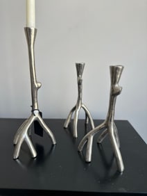 Trio of Branch Candle Holders