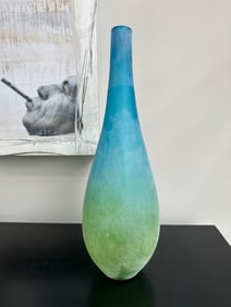 Tall Sea Glass Vase