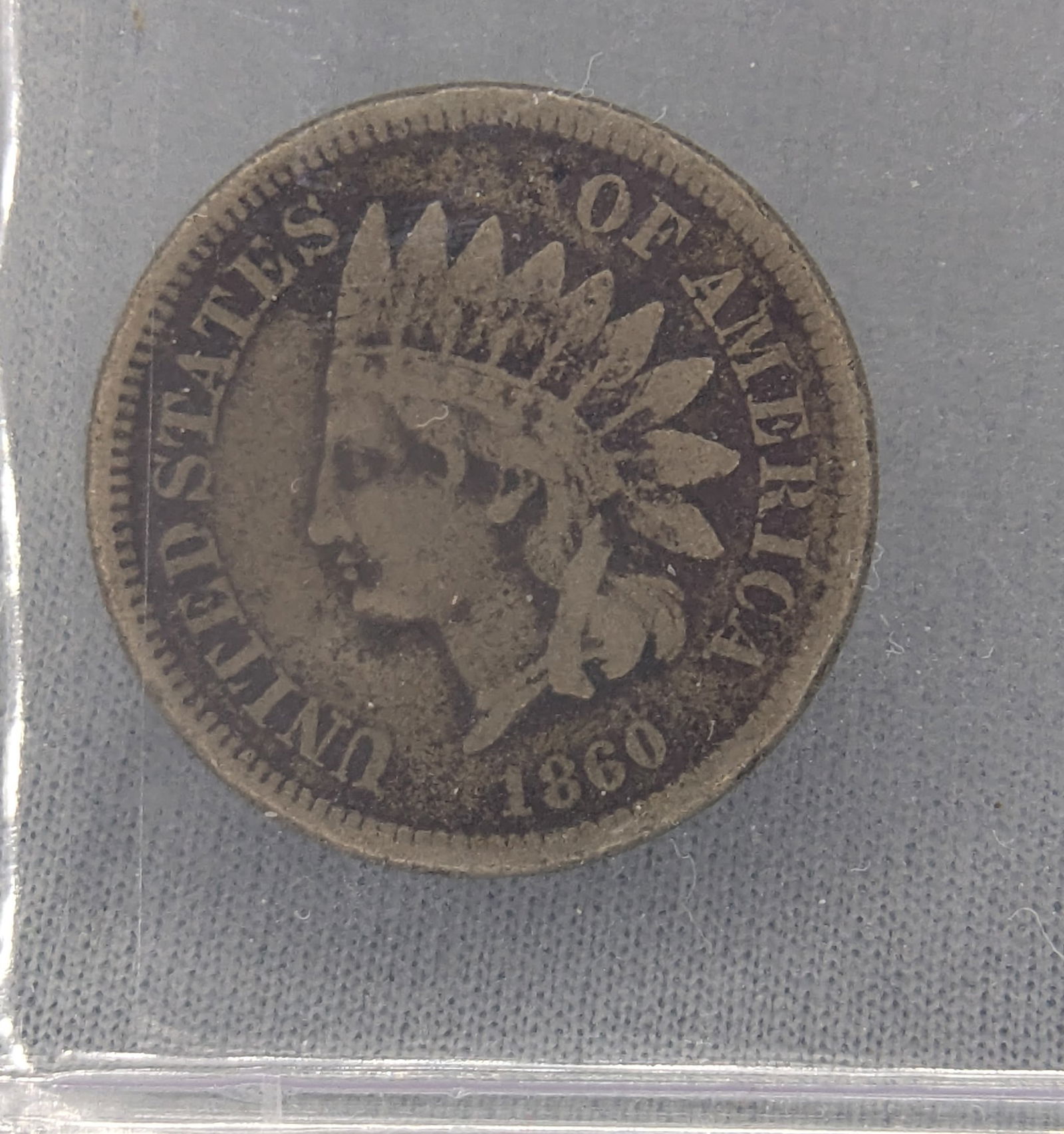 1860 US Indian Head Cent Fine Cat. (1 of 2)