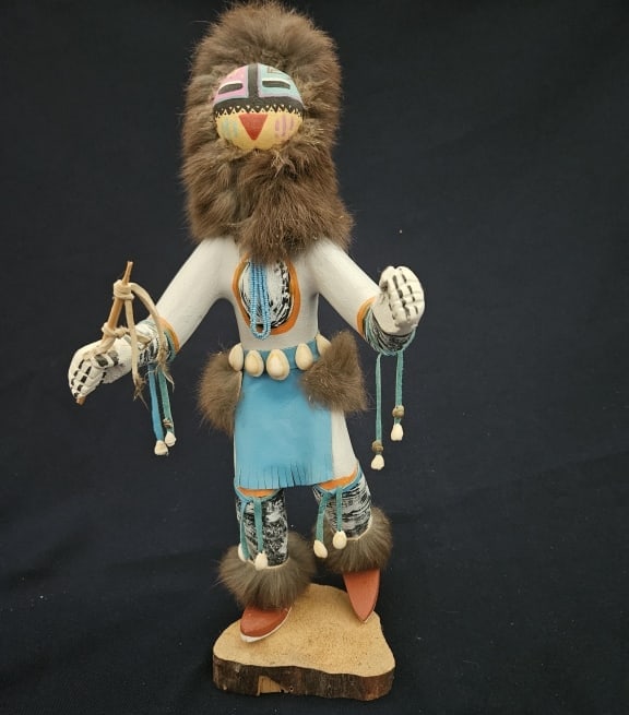 Hopi Kachina Doll - 14" Tall: Hopi Kachina Doll - 14" Tall. 15" x 6" x 5.25" In-house shipping is available for smaller items. Shipping is available for larger and other fragile items through Pac Mail, which is a local shipping op