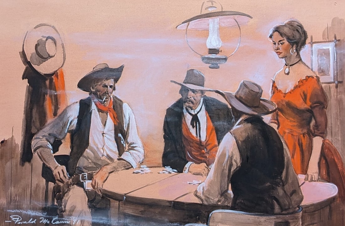 Gerald McCann, Watercolor and Pastel "Standing Pat" (1 of 5)