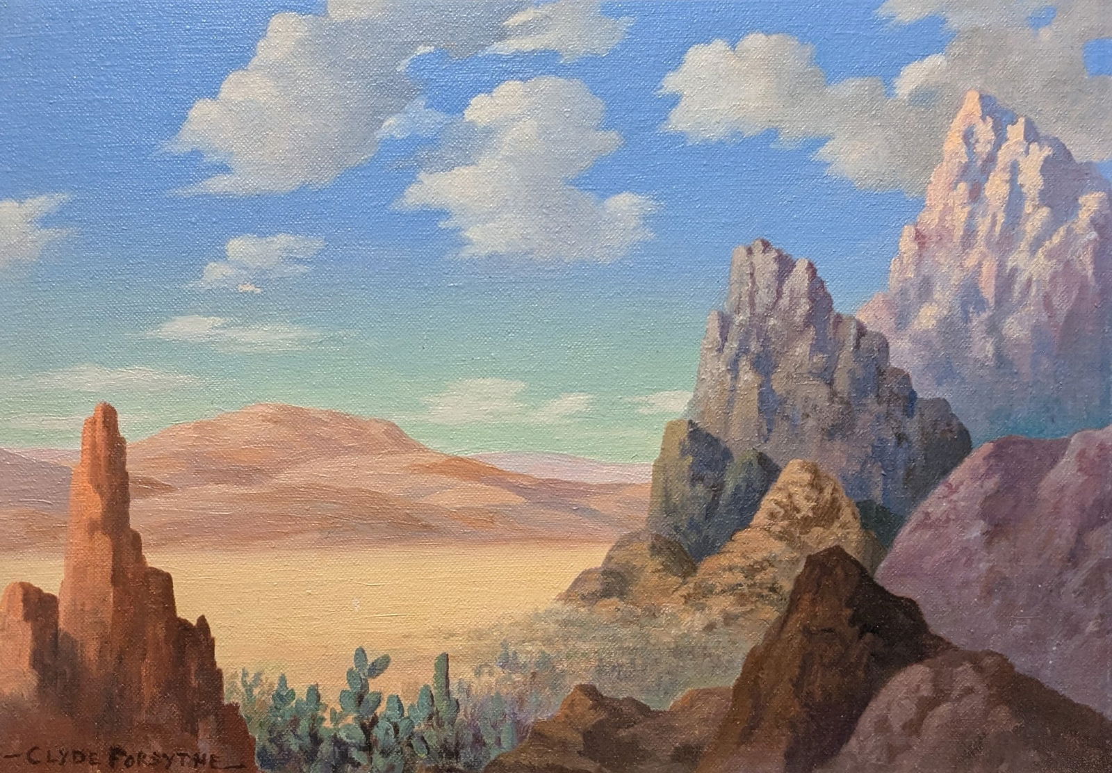 Clyde Forsythe with Duncan Vail Frame (1 of 6)