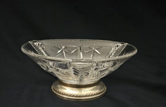 Cut Crystal Partitioned Serving Dish (1 of 2)