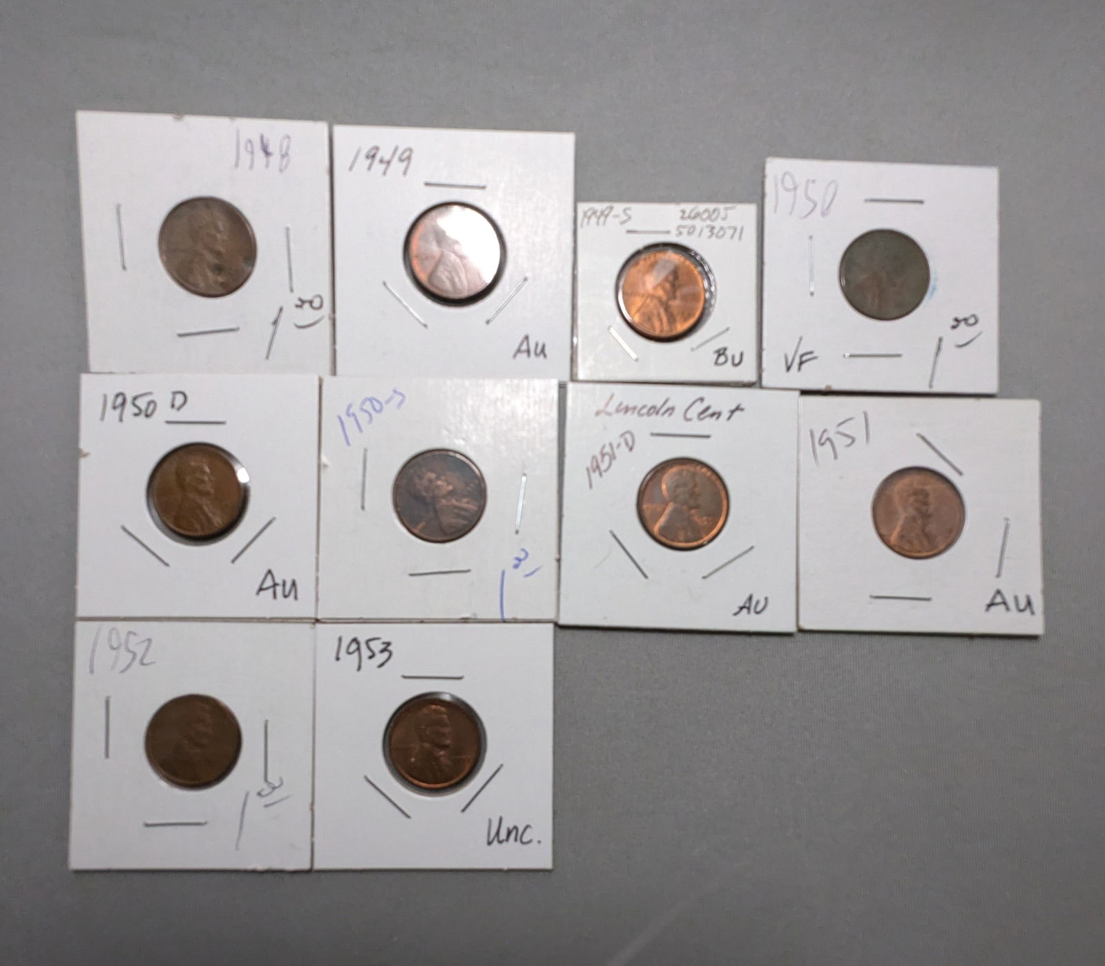 (10) Wheat Cents 1948-1953 (1 of 2)
