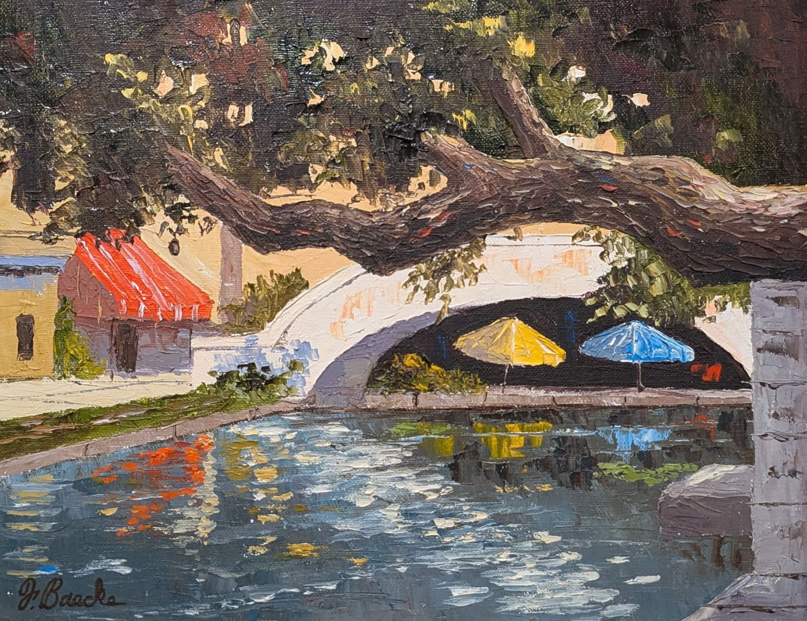 Florent Baecke (1922-2016) San Antonio River Walk (1 of 4)