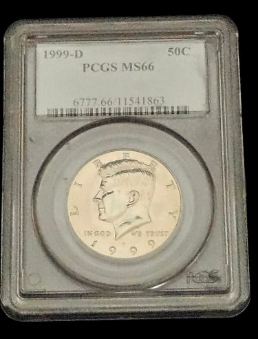 1999-D US Kennedy Half Dollar PCGS MS66 (1 of 2)