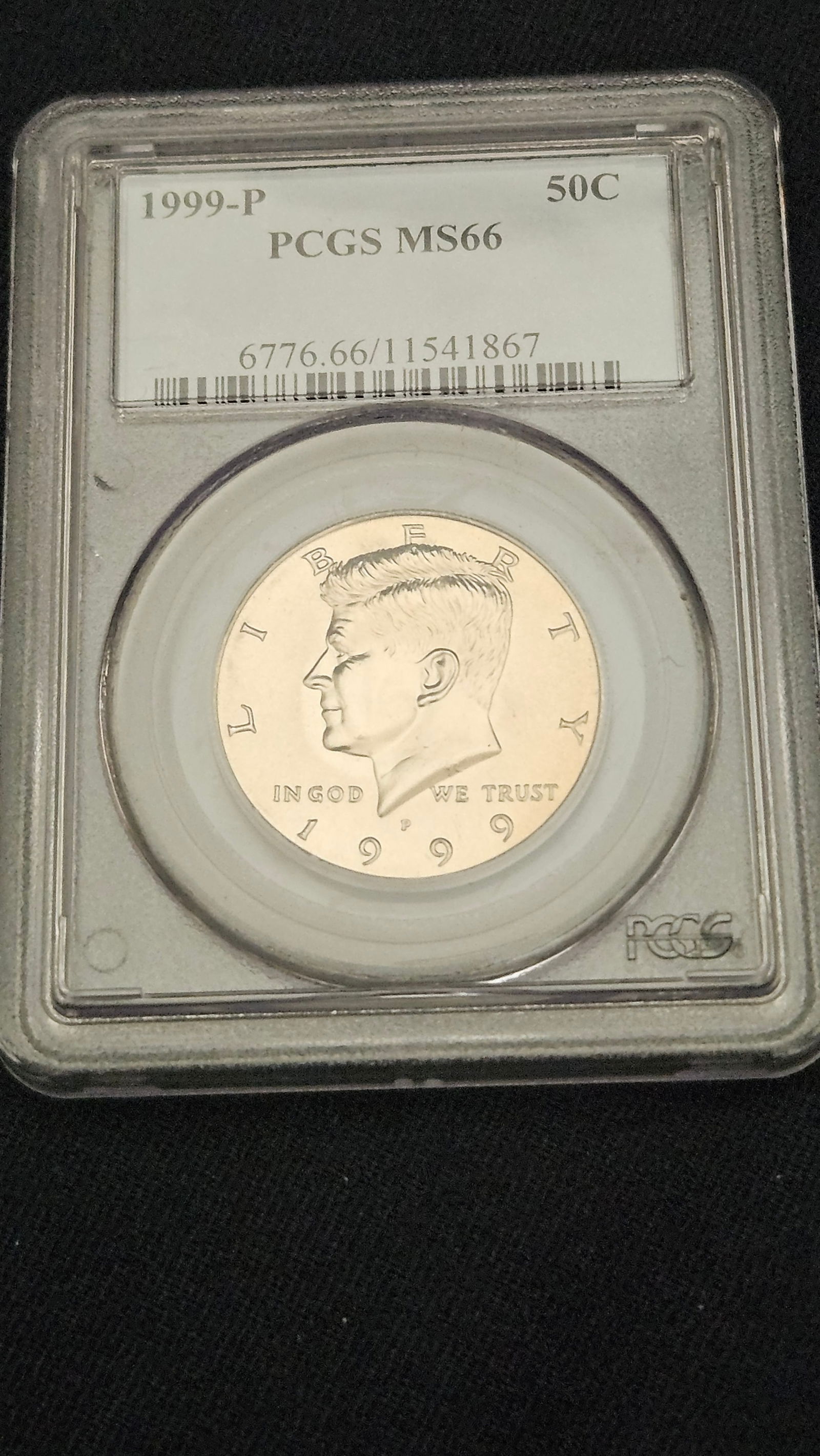 1999-P US Kennedy Half Dollar PCGS Certified MS 66 (1 of 2)