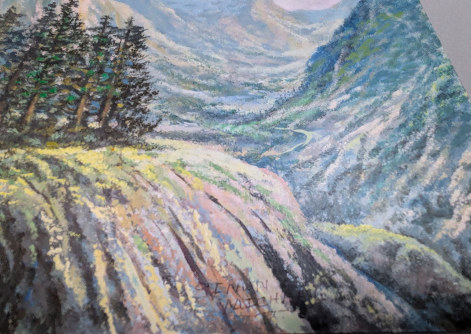 Simon Michael Impressionist Mountain Landscape (1 of 4)