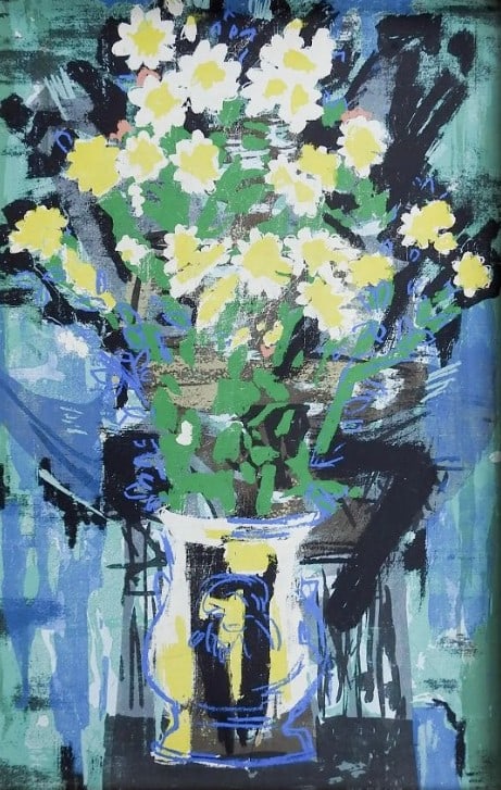 Guy MacCoy Mid Century Abstract Still Life Serigraph (1 of 3)