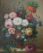 Original Oil-on-Canvas unsigned Still Life (1 of 3)