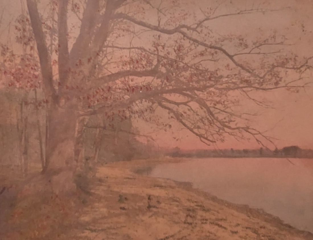 River Scene: River Scene, Print.14.25" x 17.25"In-house shipping is available for smaller items. Shipping is available for larger and other fragile items through Pac Mail, which is a local shipping option. You