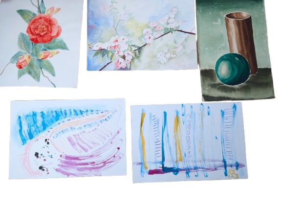 Assorted Watercolors: Assorted Watercolors, watercolor on paper.In-house shipping is available for smaller items. Shipping is available for larger and other fragile items through Pac Mail, which is a local shipping