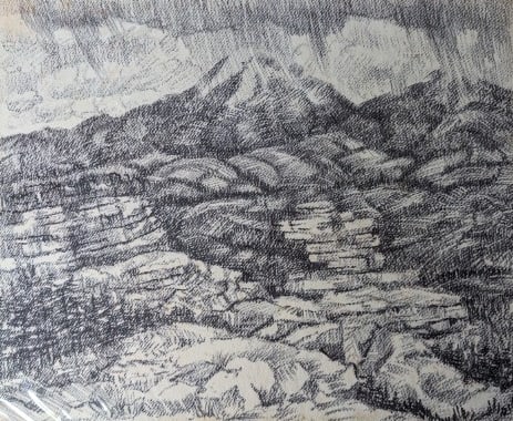 Simon Michael, "Rocks with Rain Falling"