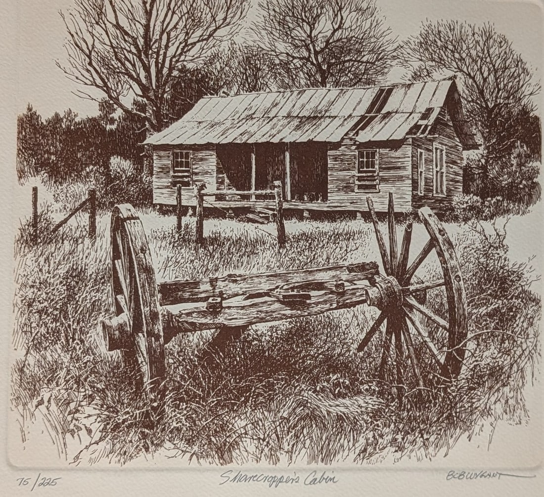 "Sharecropper's Cabin", Bob Wygant, (1 of 6)