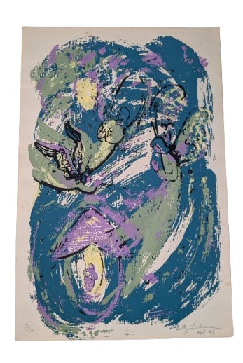 Betty Lieberman, 22/26: Betty Lieberman, 22/26, Serigraph. Unframed. Signed 22/26 Dated Oct '69 (10/69) In-house shipping is available for smaller items. Shipping is available for larger and other fragile items through Pac M