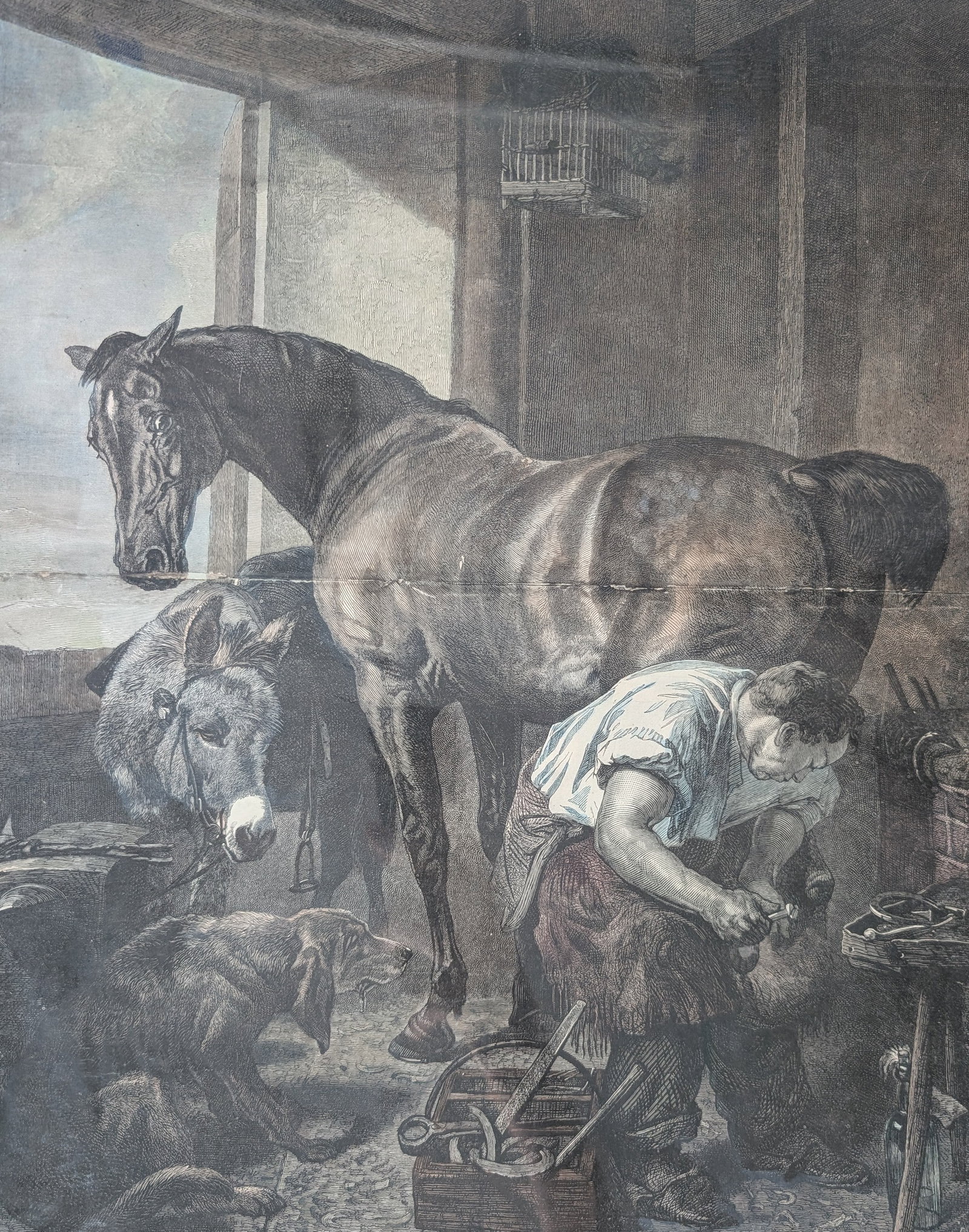 Sir Edwin Landseer, "Shoeing" (1 of 3)