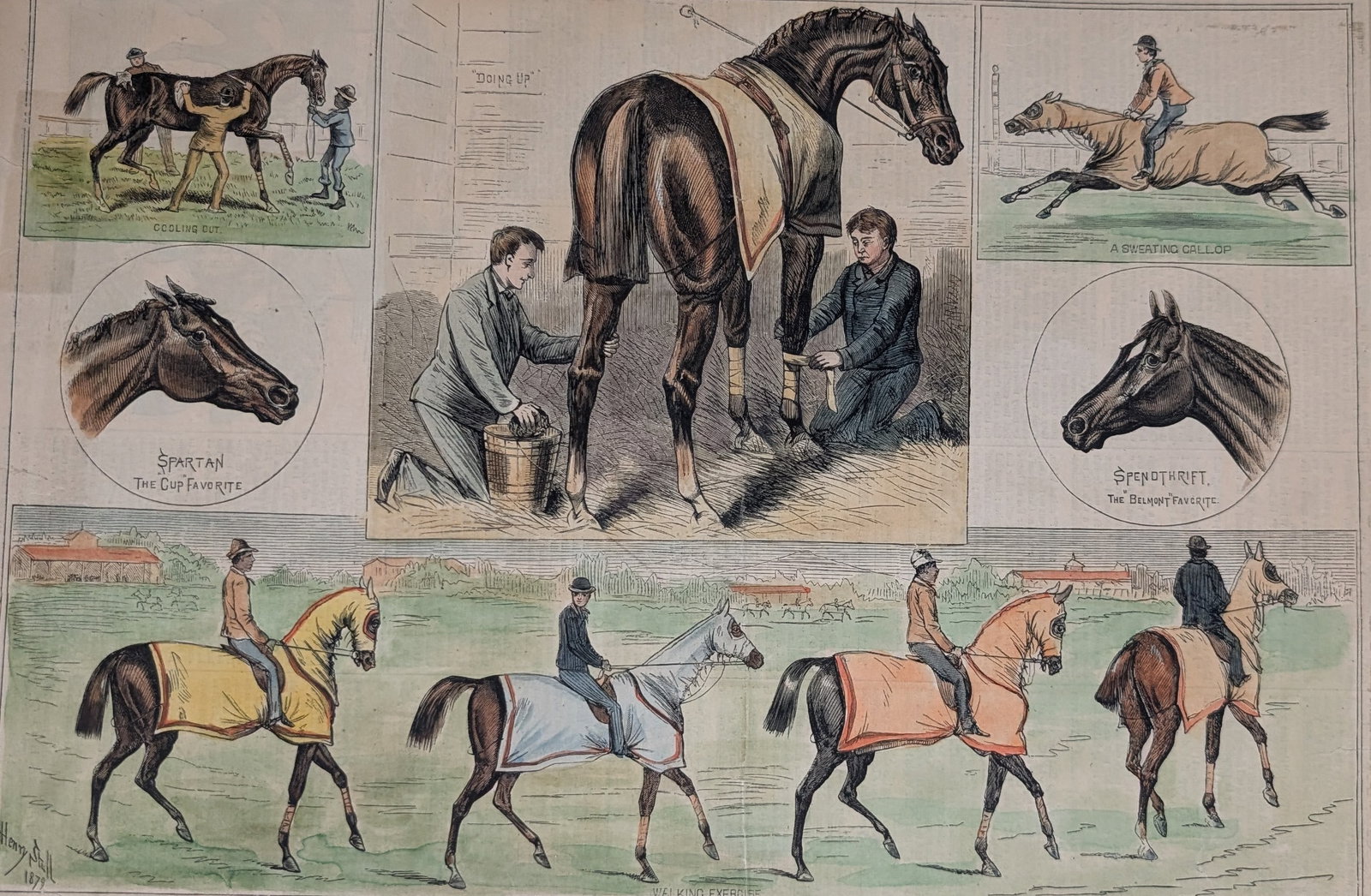 "Traing Thorough-Breeds at Jerome Park", Henry Stull (1 of 6)