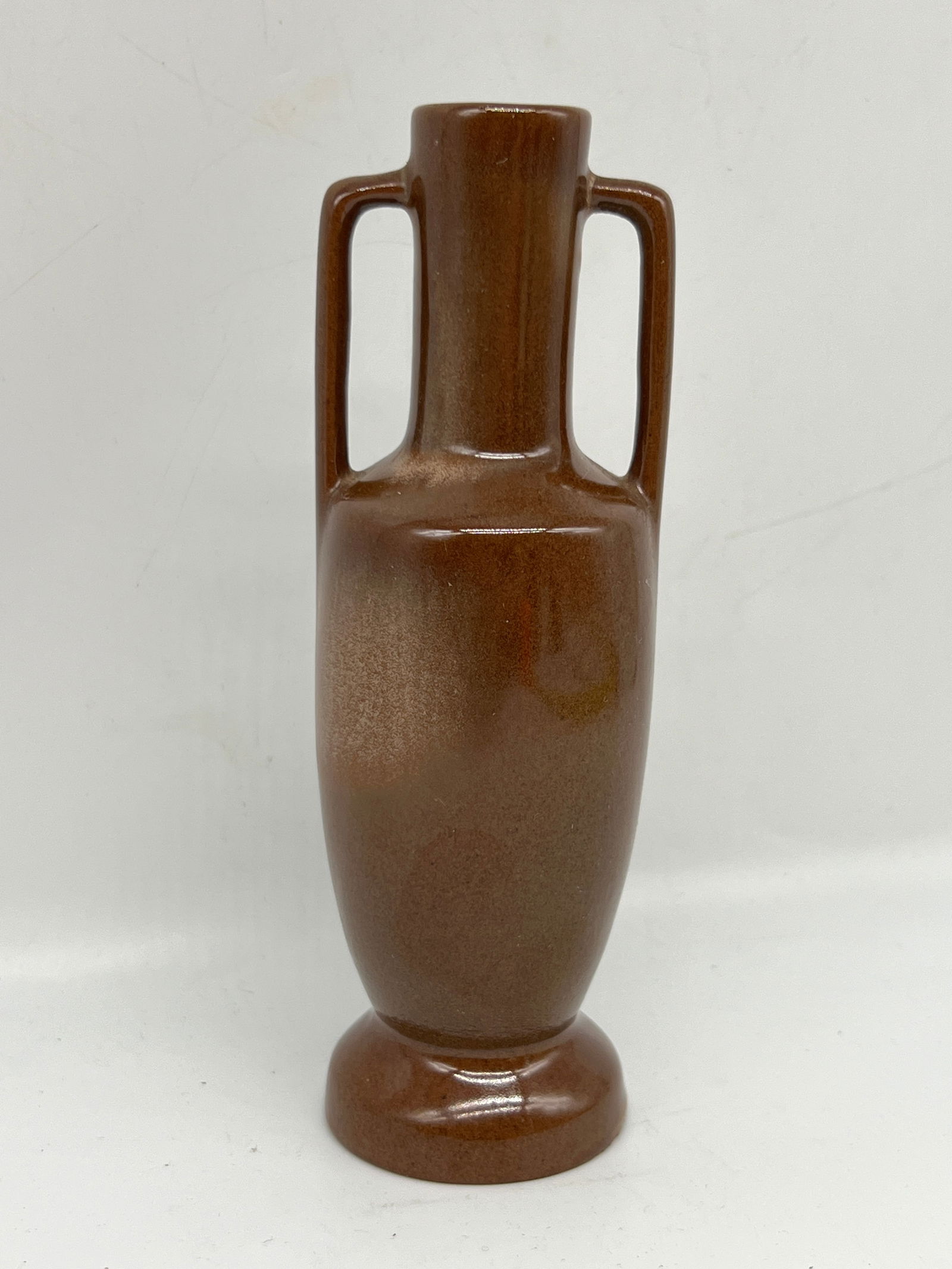 Holmegaard Kastrup Brown Handled Stoneware Pottery Amphora Bud Vase (1 of 6)