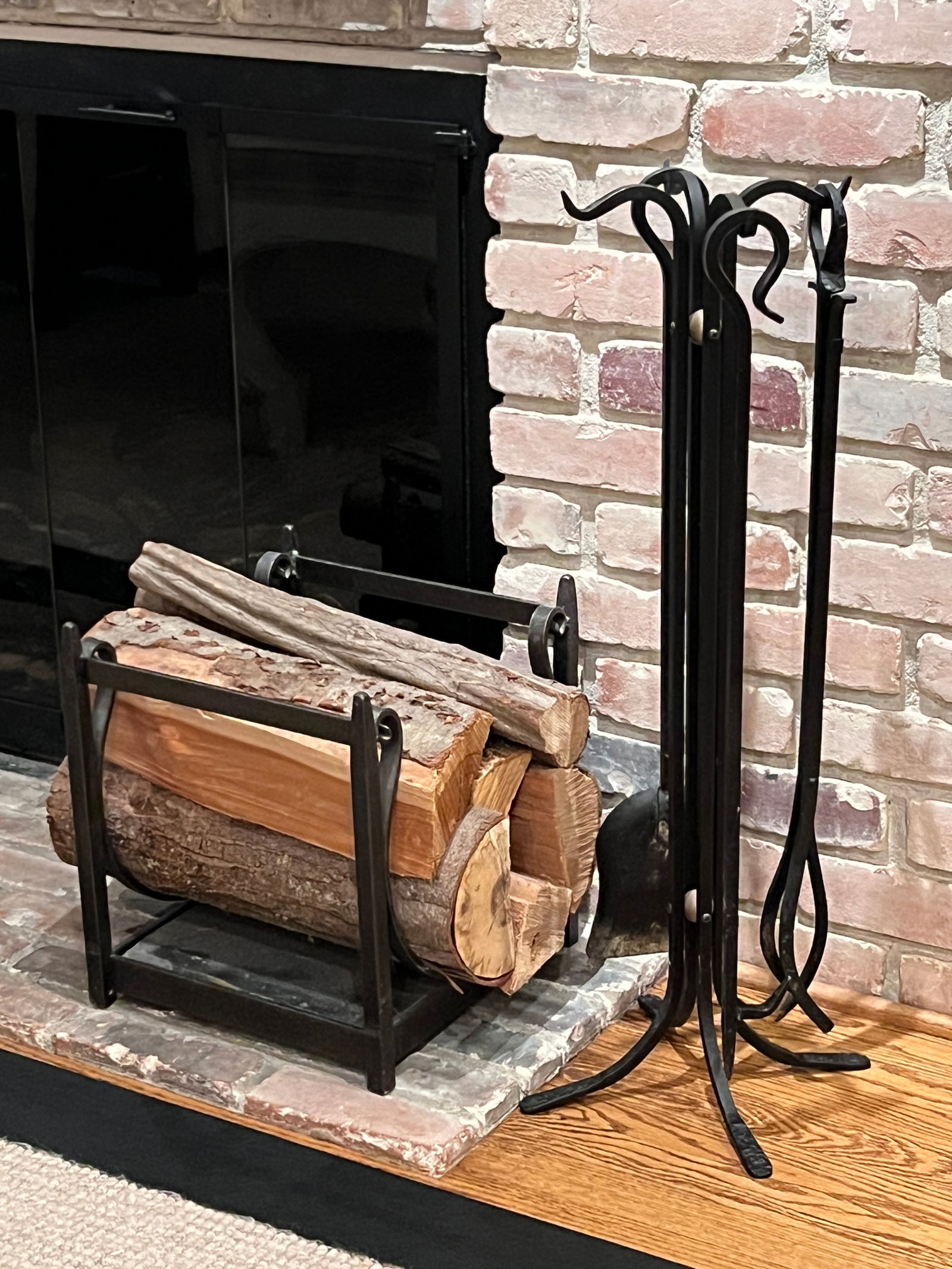 Wrought Iron File Tools & Log Holder (1 of 5)