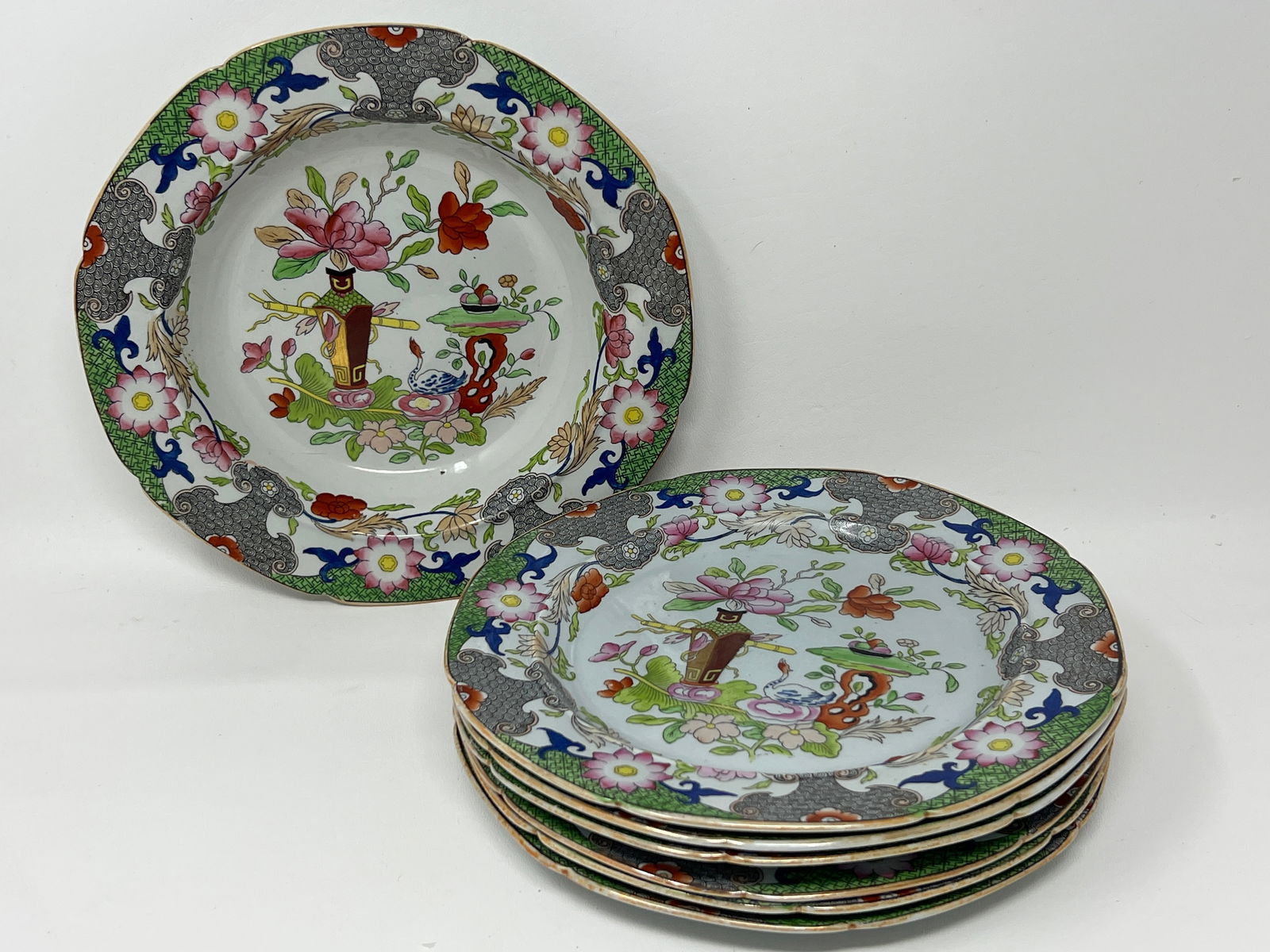 English Ironstone Bowl & Plates (1 of 10)