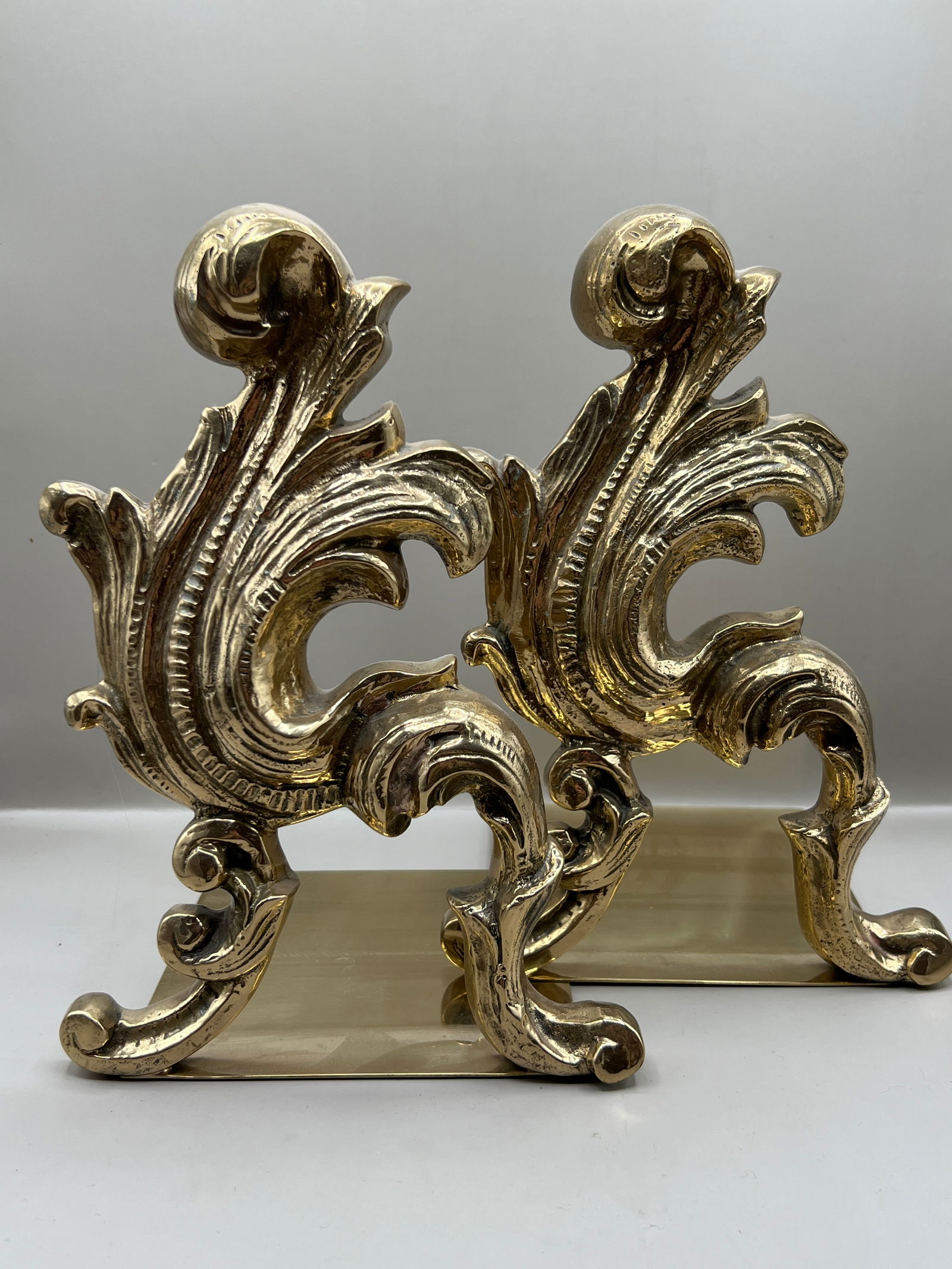 Pair of Heavy Brass Bookends Book Ends Bookend Pair (1 of 6)
