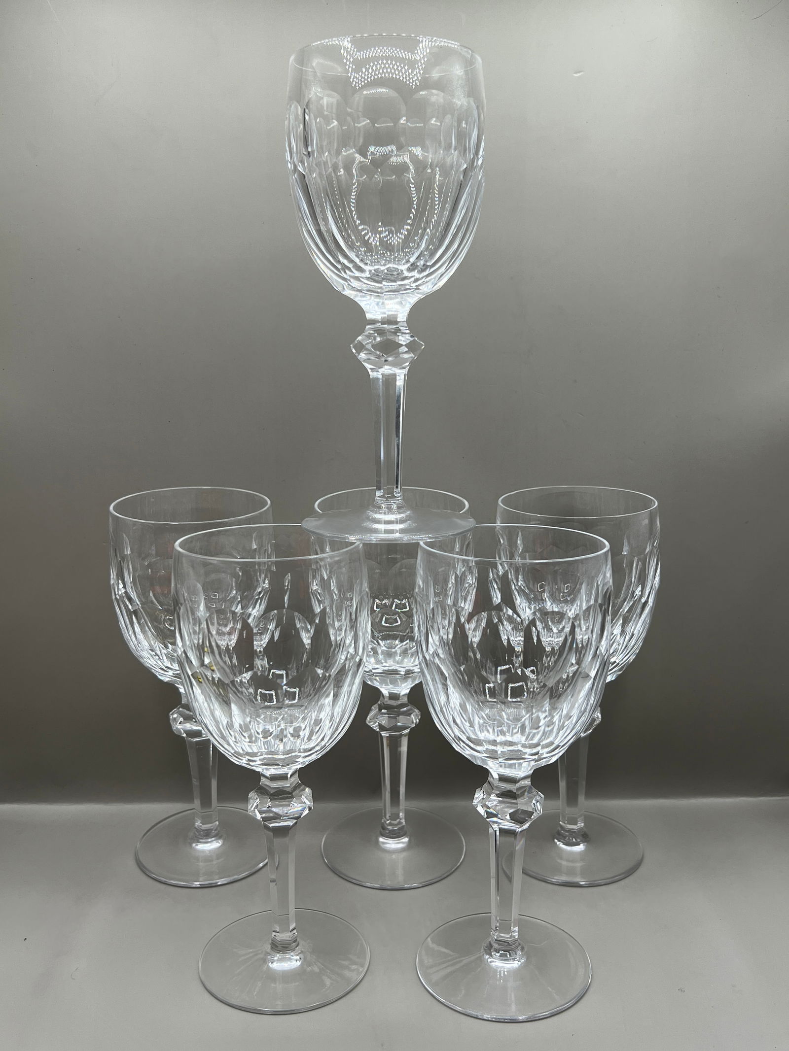 (6) Waterford Curraghmore Crystal Blown Glass Stemware Water Goblet (1 of 13)