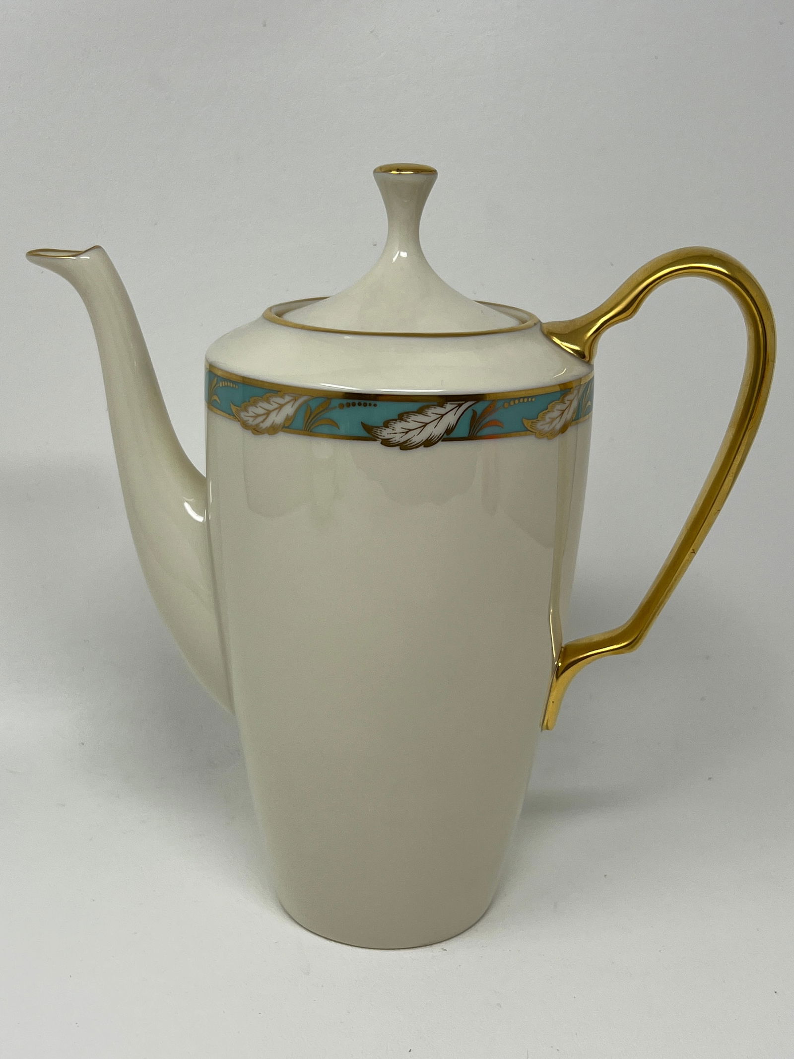 Lenox "Bellevue Sea Green" Porcelain Coffee Pot Teapot (1 of 7)