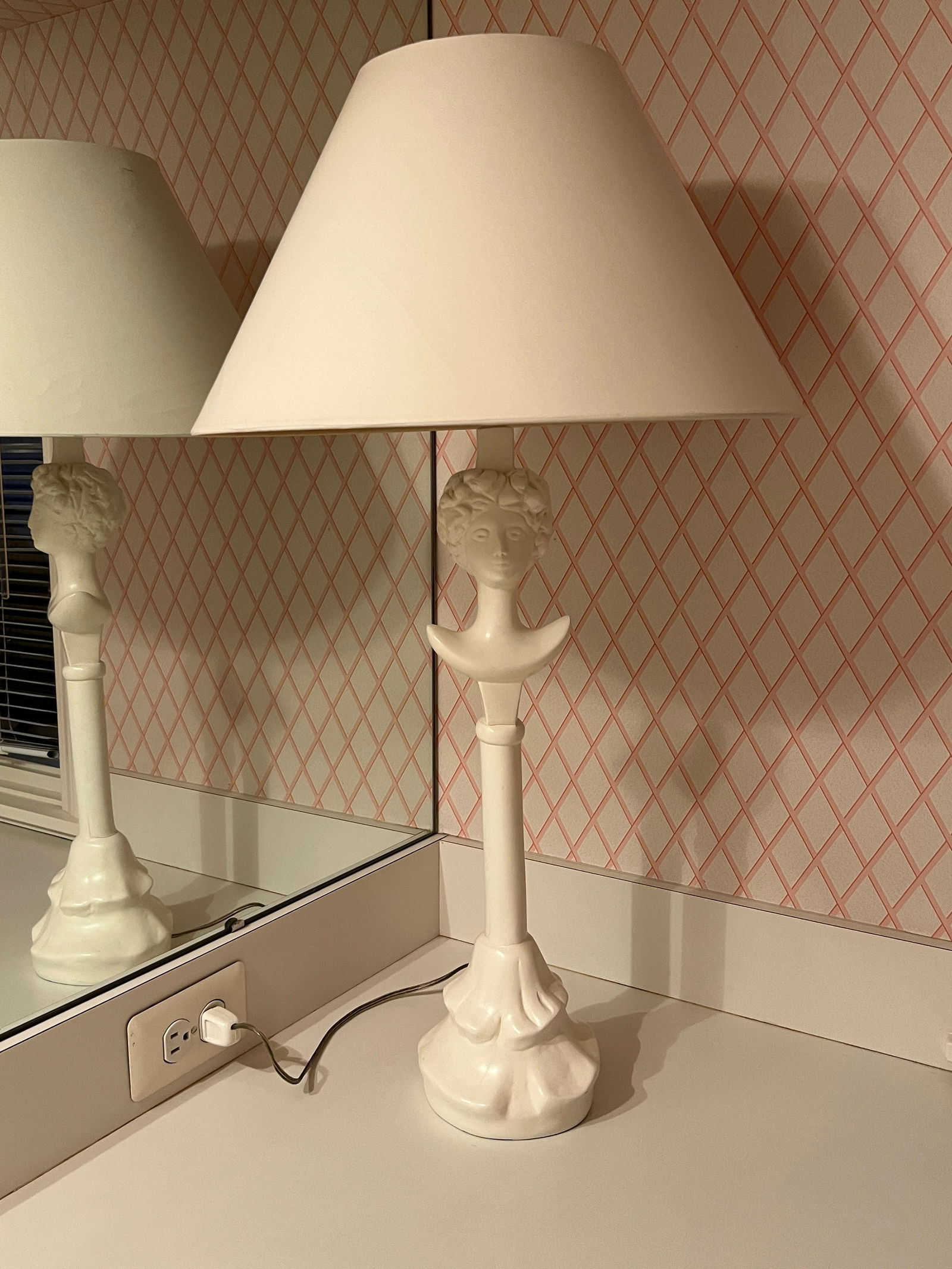 Giacometti The Girl Bust Lamp c 1970 tete de femme (1 of 7)