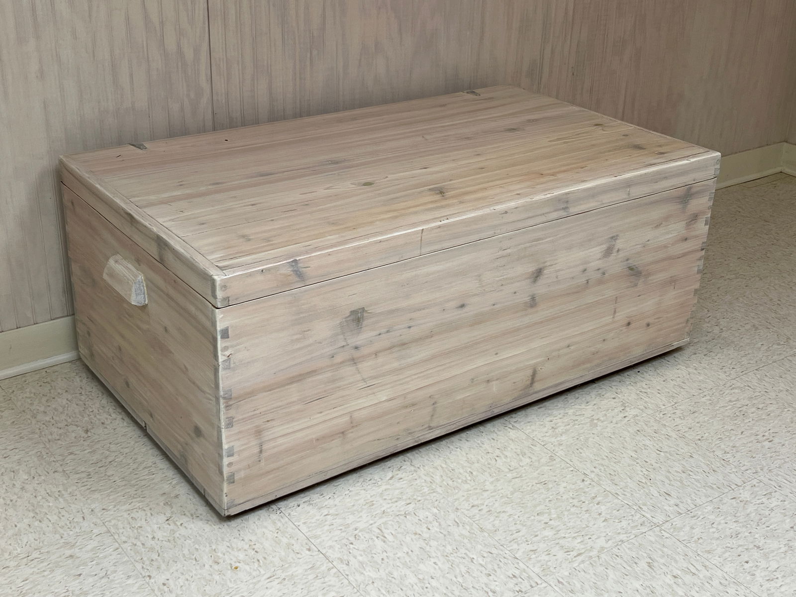 Soap Washed Wood Cedar Lined Chest (1 of 7)